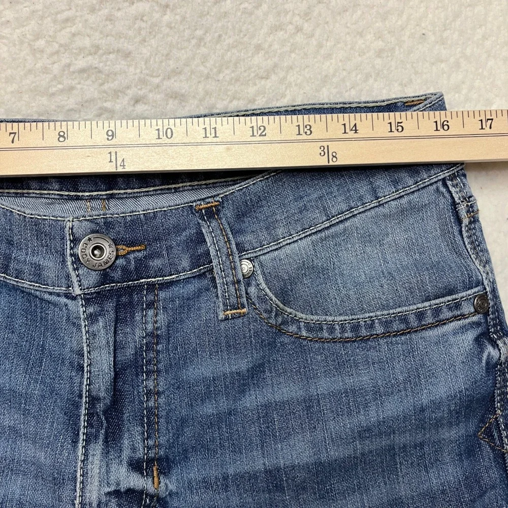 Cody James Shorts Mens 32 Blue Denim Cut Off Raw Hem Stretch Western Casual 6602